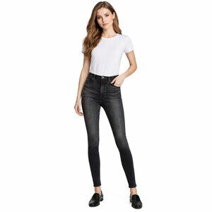 Moussy Vintage Fleetwood Rebirth High Waist Black Skinny Jeans Women Size 25
